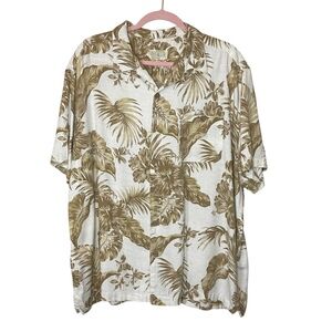 OCEAN & COAST Men's Beige & Ivory‎ Hawaiian Shirt, XL